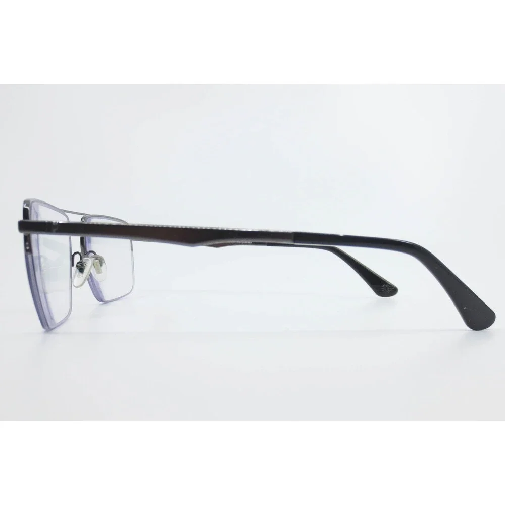 Police VPLR81K Eyeglass Frames Gunmetal Navigator Semi-Rimless 55-18-145